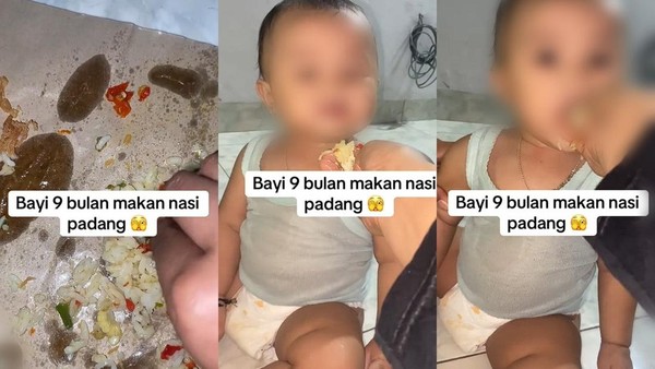 9-Month-Old Baby Fed Nasi Padang