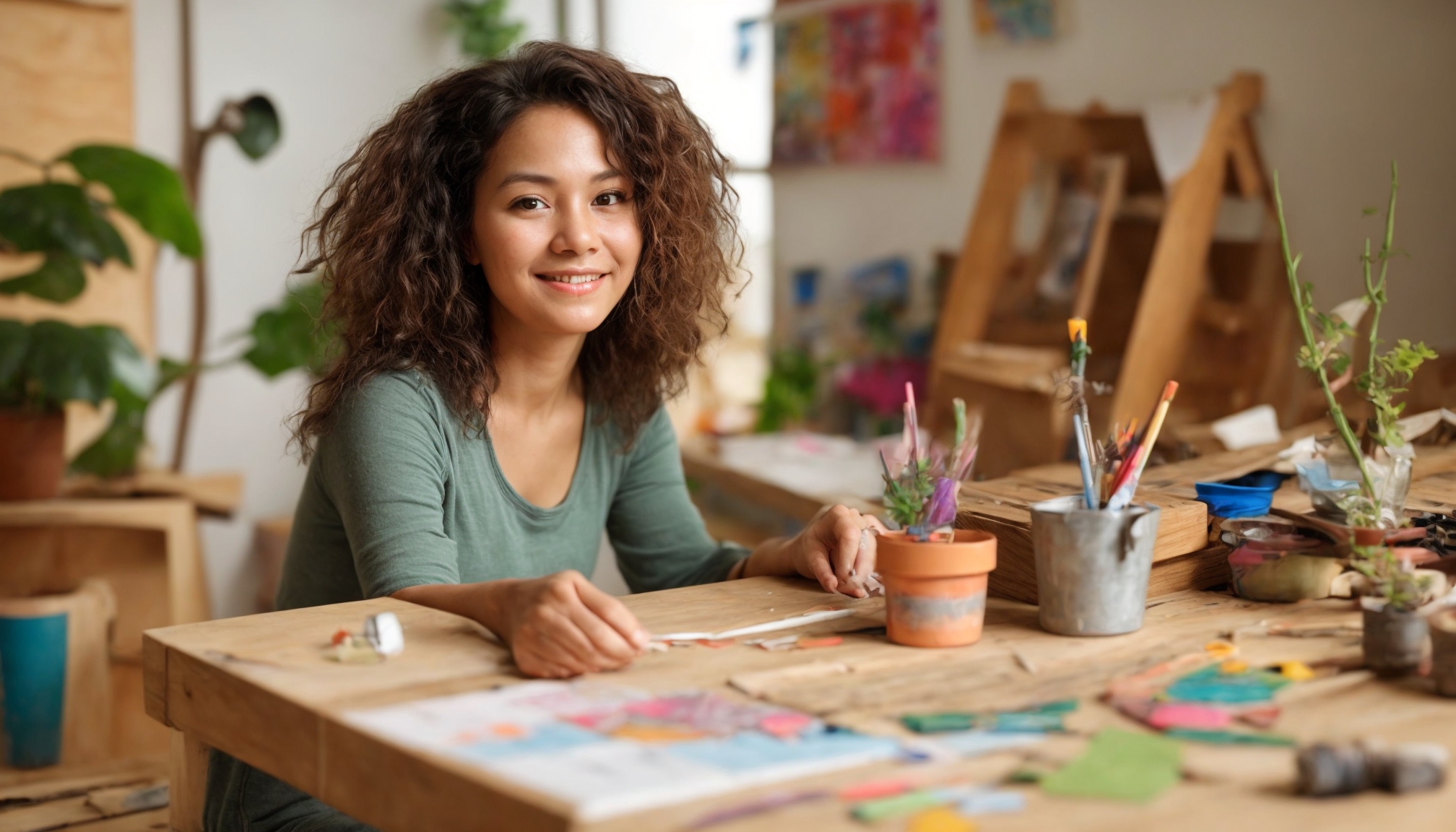 Ibu dan anak melakukan aktivitas DIY kreatif untuk mendukung kesehatan anak di rumah